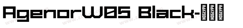 AgenorW05 Black字体转换